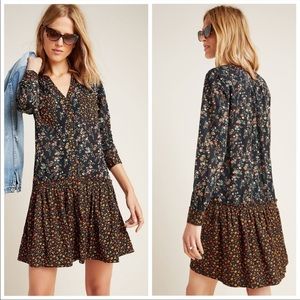 Maeve Marlie Floral Button Front Drop Waist Dress